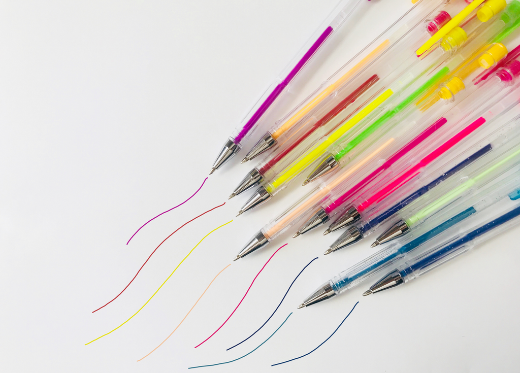 SET OF 18 GEL PENS - GRAFIX (150025)