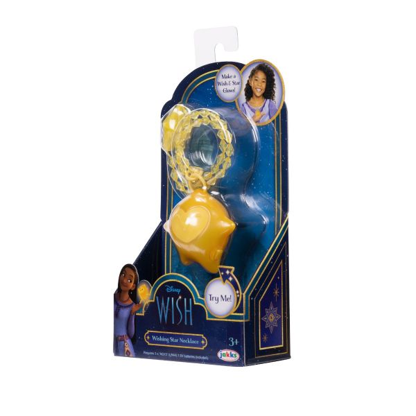 DISNEY WISH - COLIER IN FORMA DE STEA, CU LUMINI SI SUNETE - JAKKS PACIFIC (230044) - Libelula Vesela - Jucarii