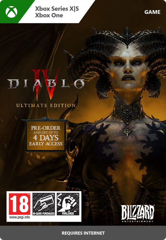DIABLO IV (ULTIMATE EDITION) (XBOX ONE / XBOX SERIES X|S) - XBOX LIVE - MULTILANGUAGE - EU