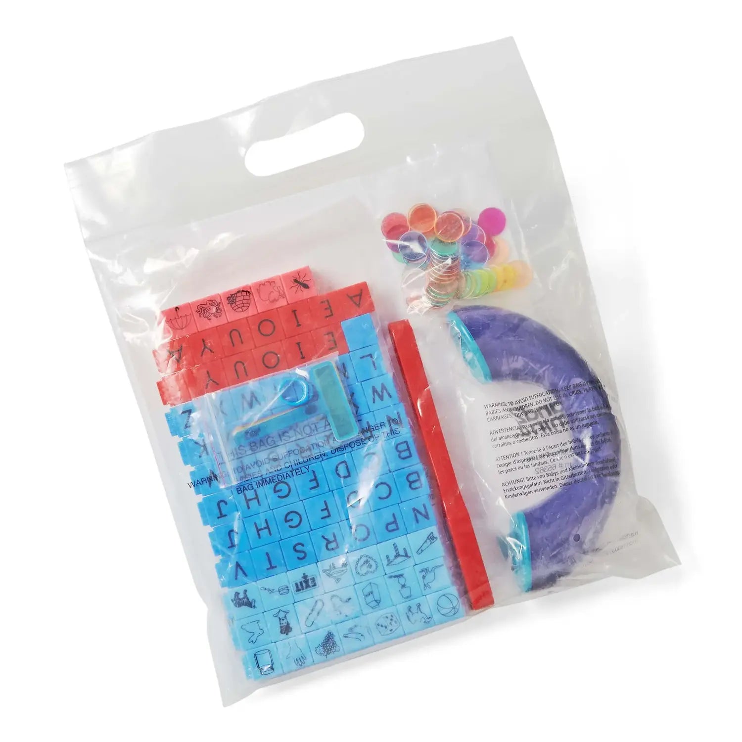 KIT DE MATERIALE TACTILE - INVAT SA SCRIU & CITESC (LB. ENGLEZA) - HAND2MIND (93516)