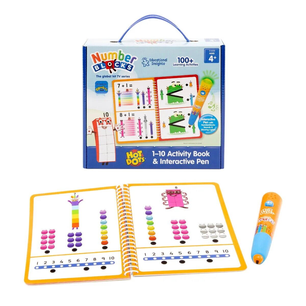 SET HOT DOTS® - NUMBERBLOCKS DE LA 1 LA 10 - EDUCATIONAL INSIGHTS (EI-2550) - Libelula Vesela - Jucarii
