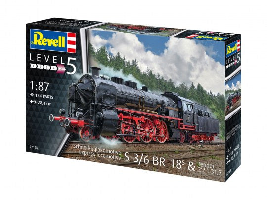 LOCOMOTIVA TREN VITEZA S3/6 BR18(5) CU TENDER 2‘2’T - REVELL (RV02168)