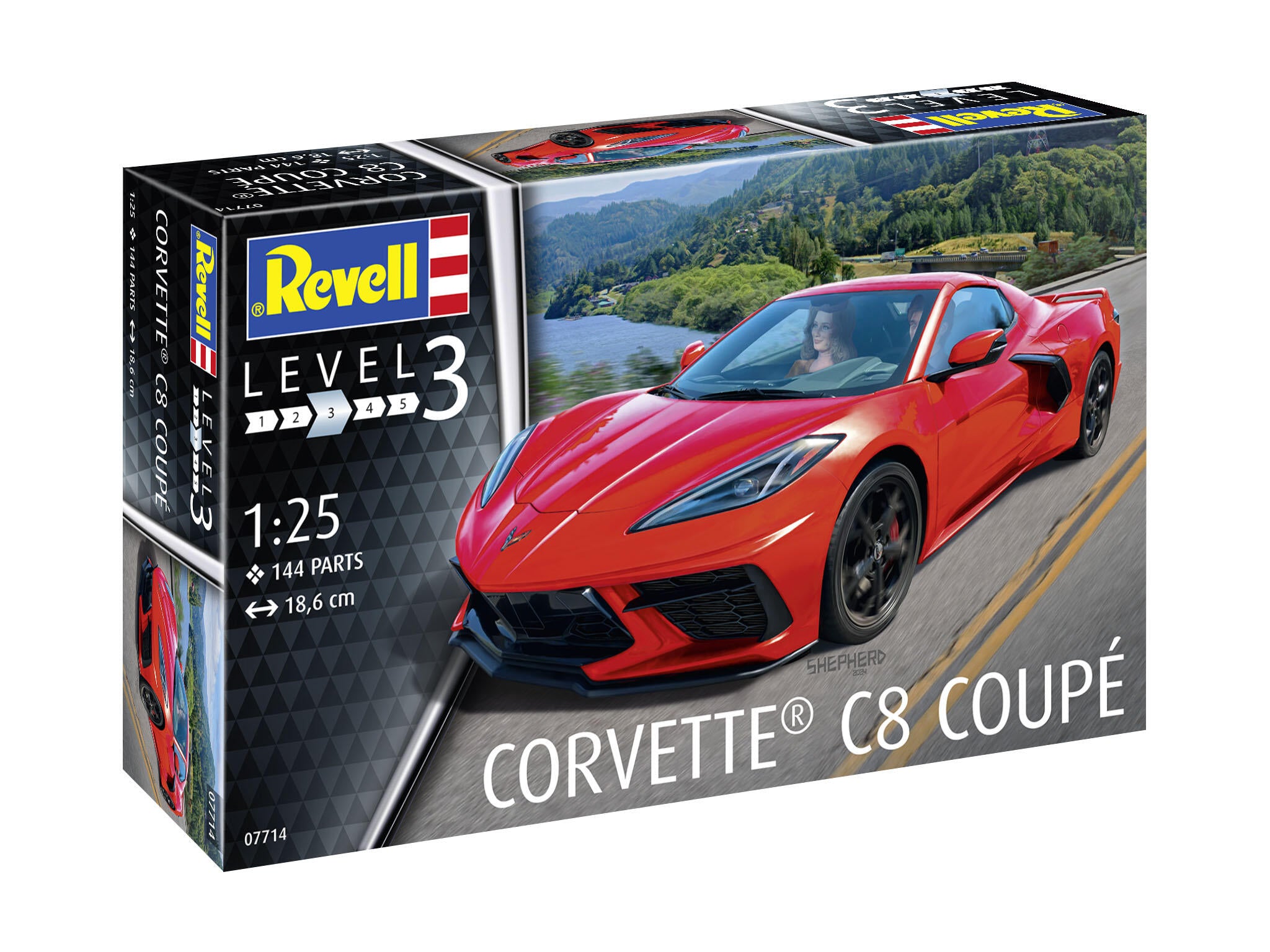 SET MACHETA CORVETTE C8 COUPÉ - REVELL (RV07714)
