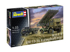 MACHETA MILITARA LANSATOR RACHETE BM-13-16 ON W.O.T. 8 CHASSIS - REVELL (RV03338)