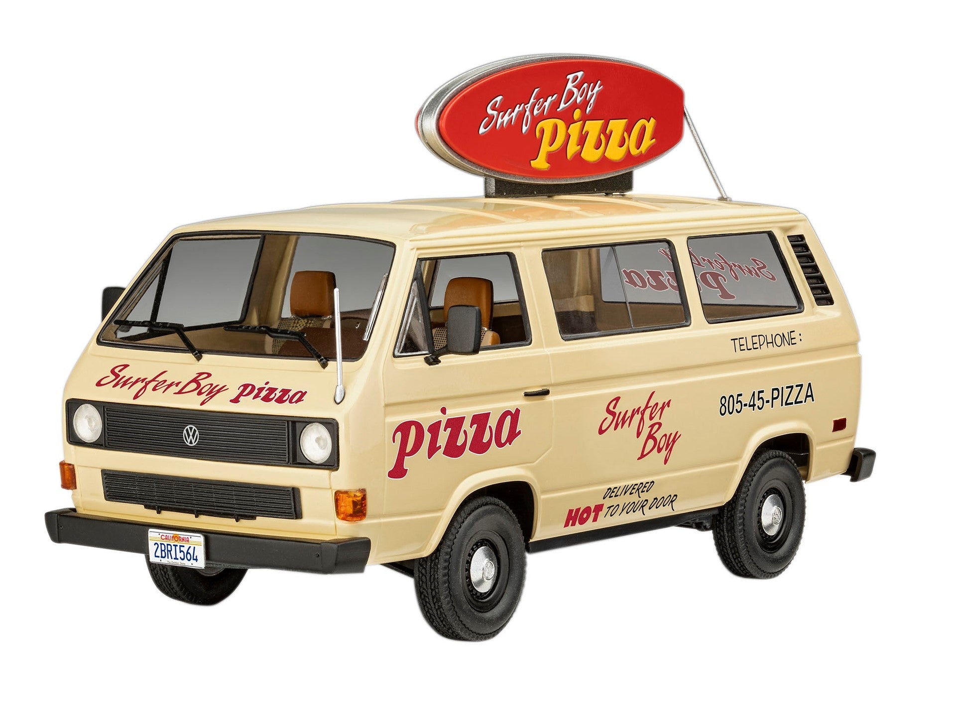 CAR MODEL VW T3 BUS "SURFER BOY": SRANGER THINGS - REVELL (RV07725)