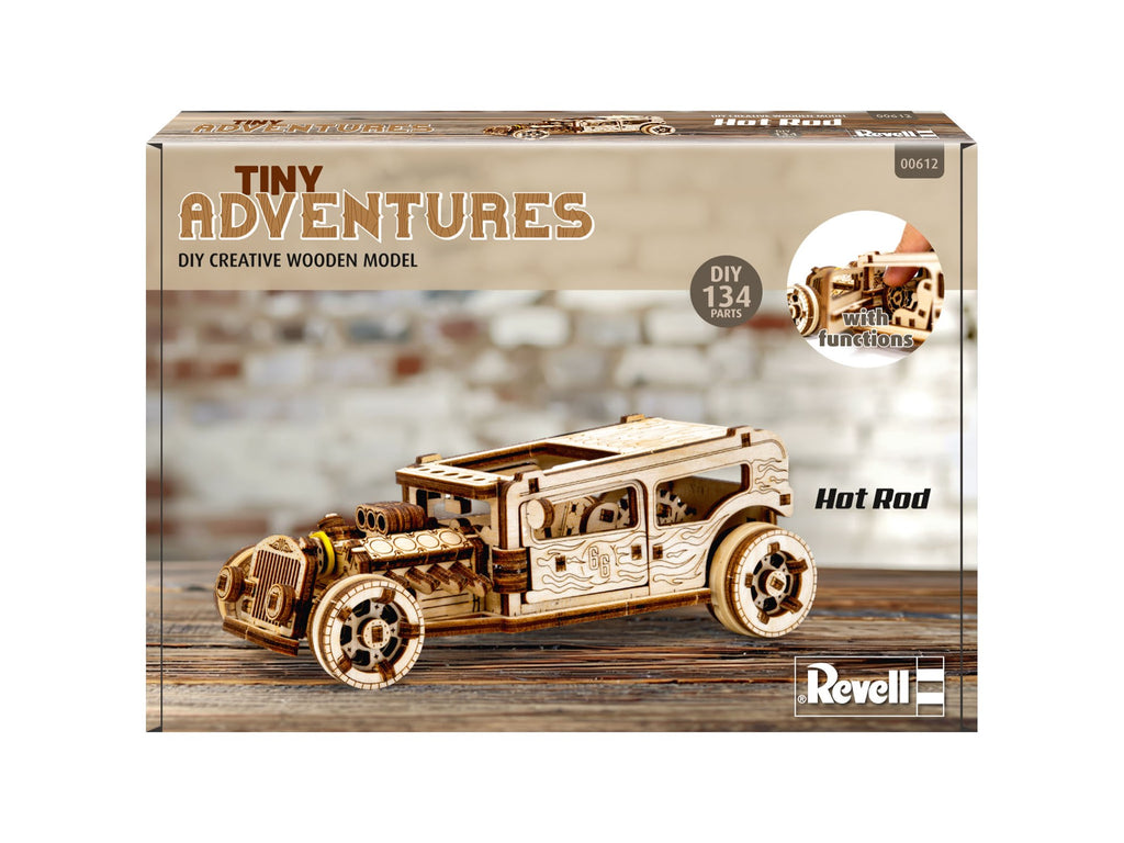 LUME MINIATURALA DE LEMN HOT ROD - REVELL (RV00612)