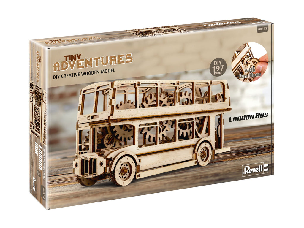 LUME MINIATURALA DE LEMN LONDON BUS - REVELL (RV00618)
