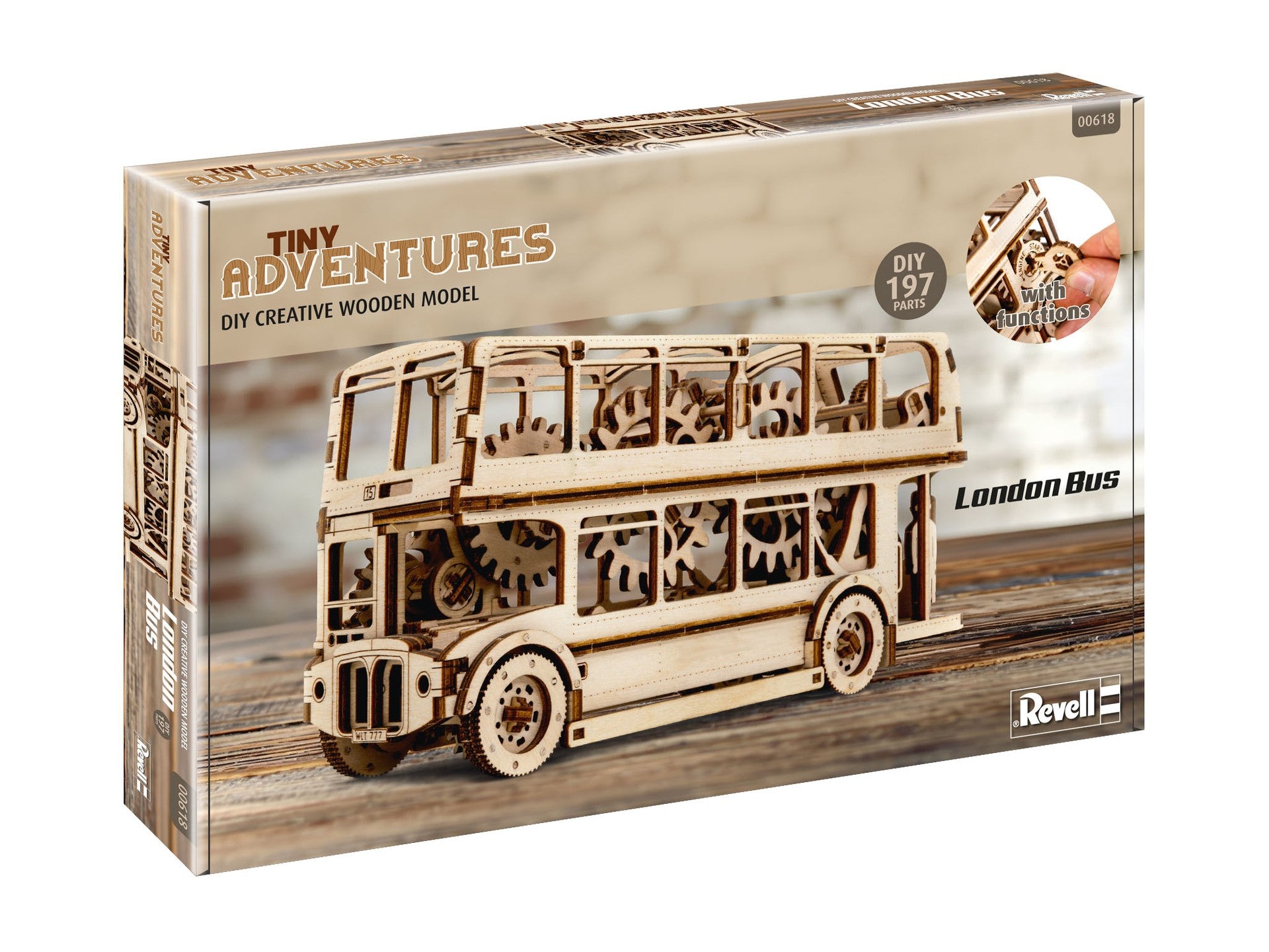 LUME MINIATURALA DE LEMN LONDON BUS - REVELL (RV00618)