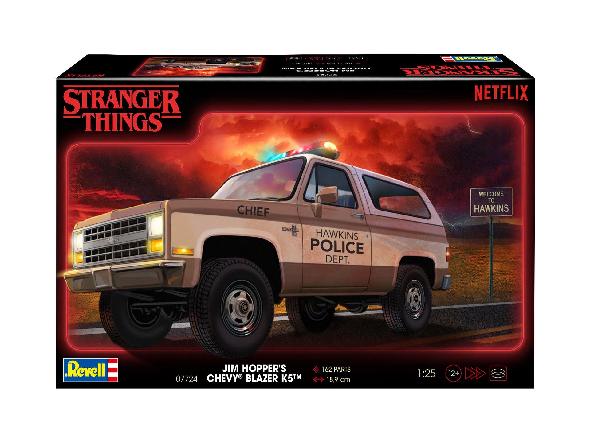 AUTOMACHETA 1985 CHEVROLET K5 BLAZER: STRANGER THINGS - REVELL (RV07724)