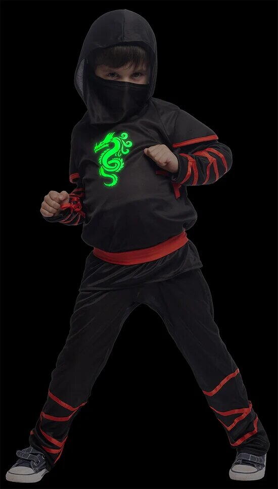 COSTUM DE CARNAVAL - NINJA REFLECTORIZANT - RUBIES (S8950)