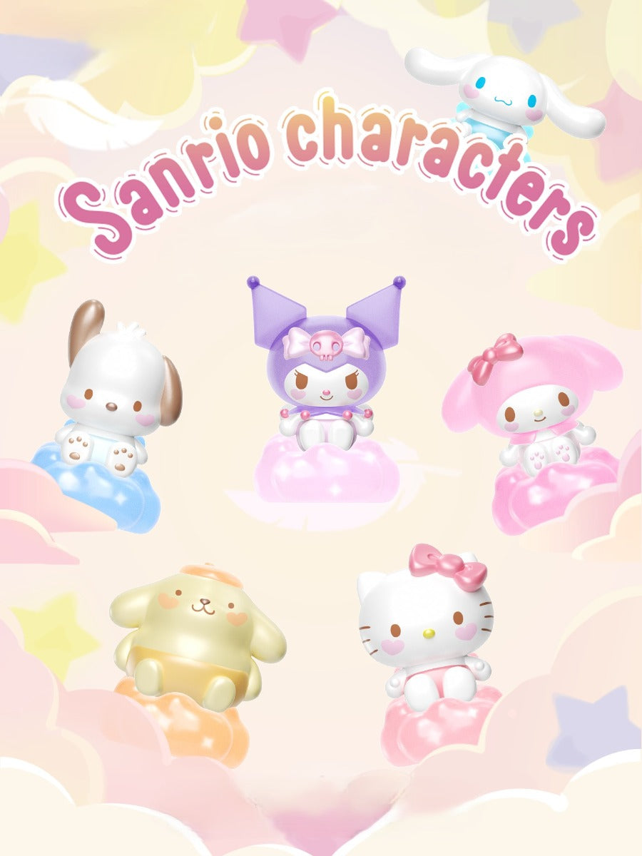 HELLO KITTY - FIGURINA ASCUNSA IN FOLIE, 4 CM, BABY ANGEL - FAMOSA (24MQD-002)