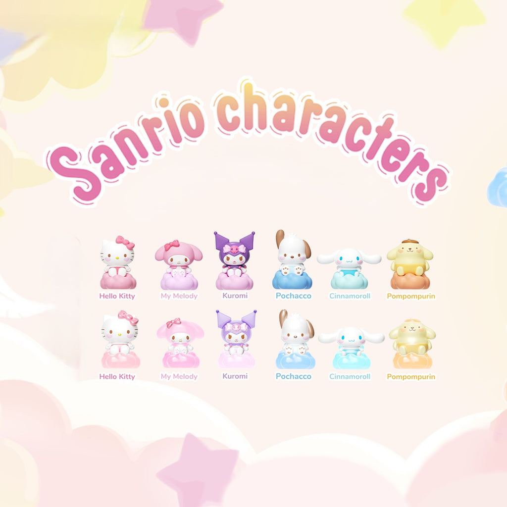 HELLO KITTY - FIGURINA ASCUNSA IN FOLIE, 4 CM, BABY ANGEL - FAMOSA (24MQD-002)