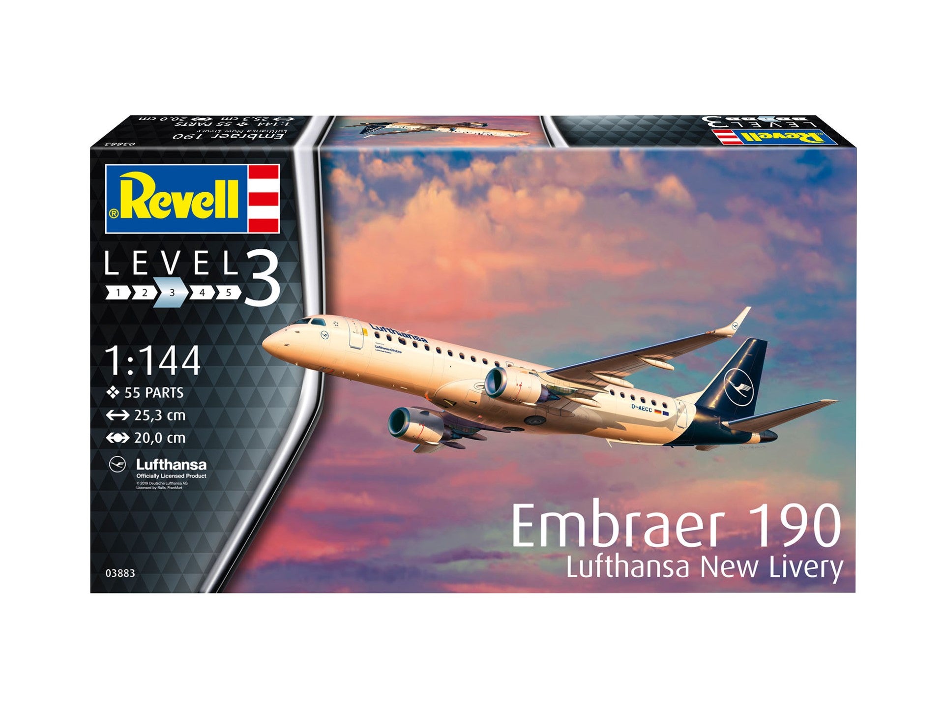 EMBRAER 190 LUFTHANSA NEW LIVERY - REVELL (RV3883)
