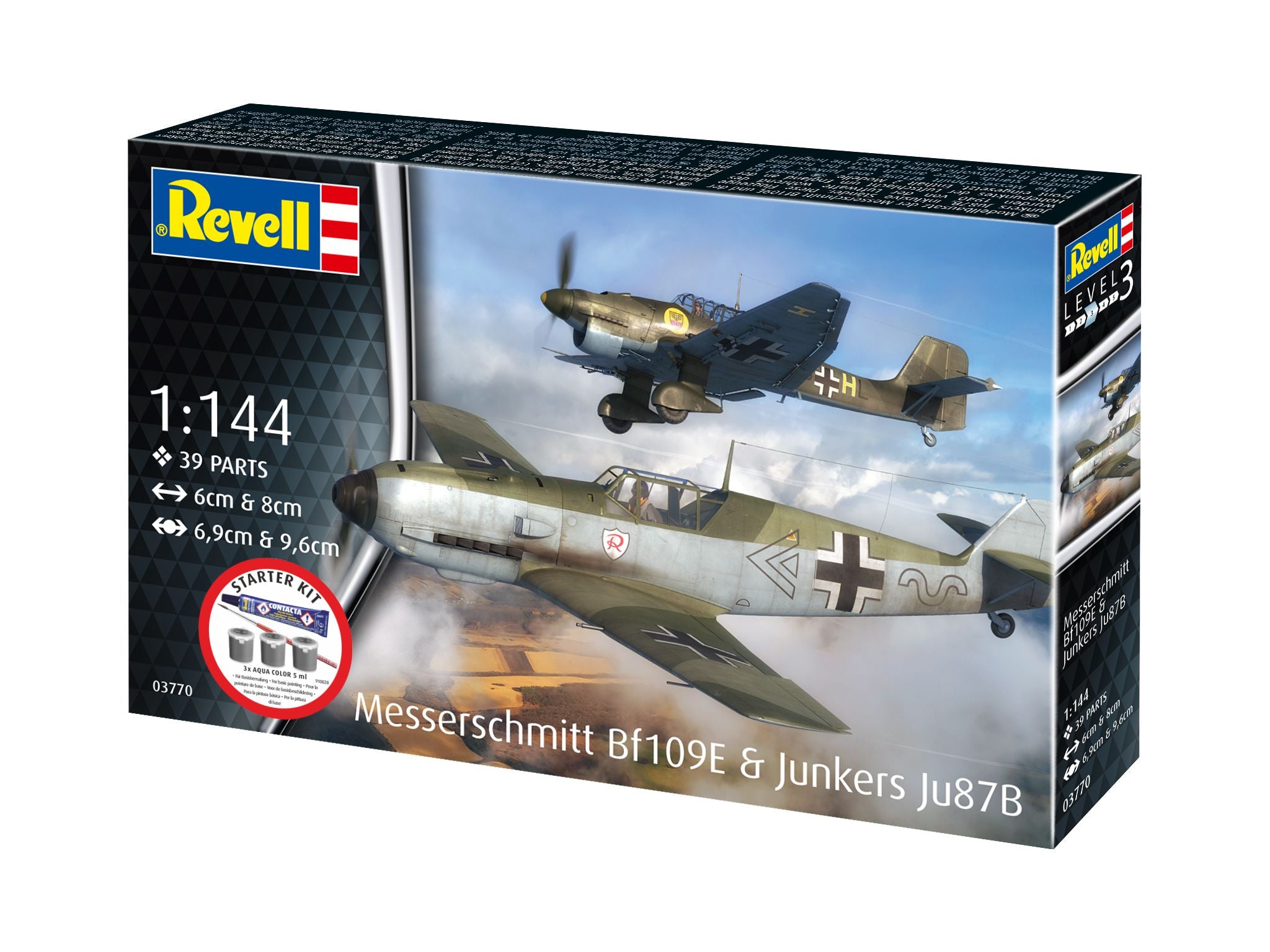 STARTER KIT MESSERSCHMITT BF109E & JU87B STUKA - REVELL (RV73770)