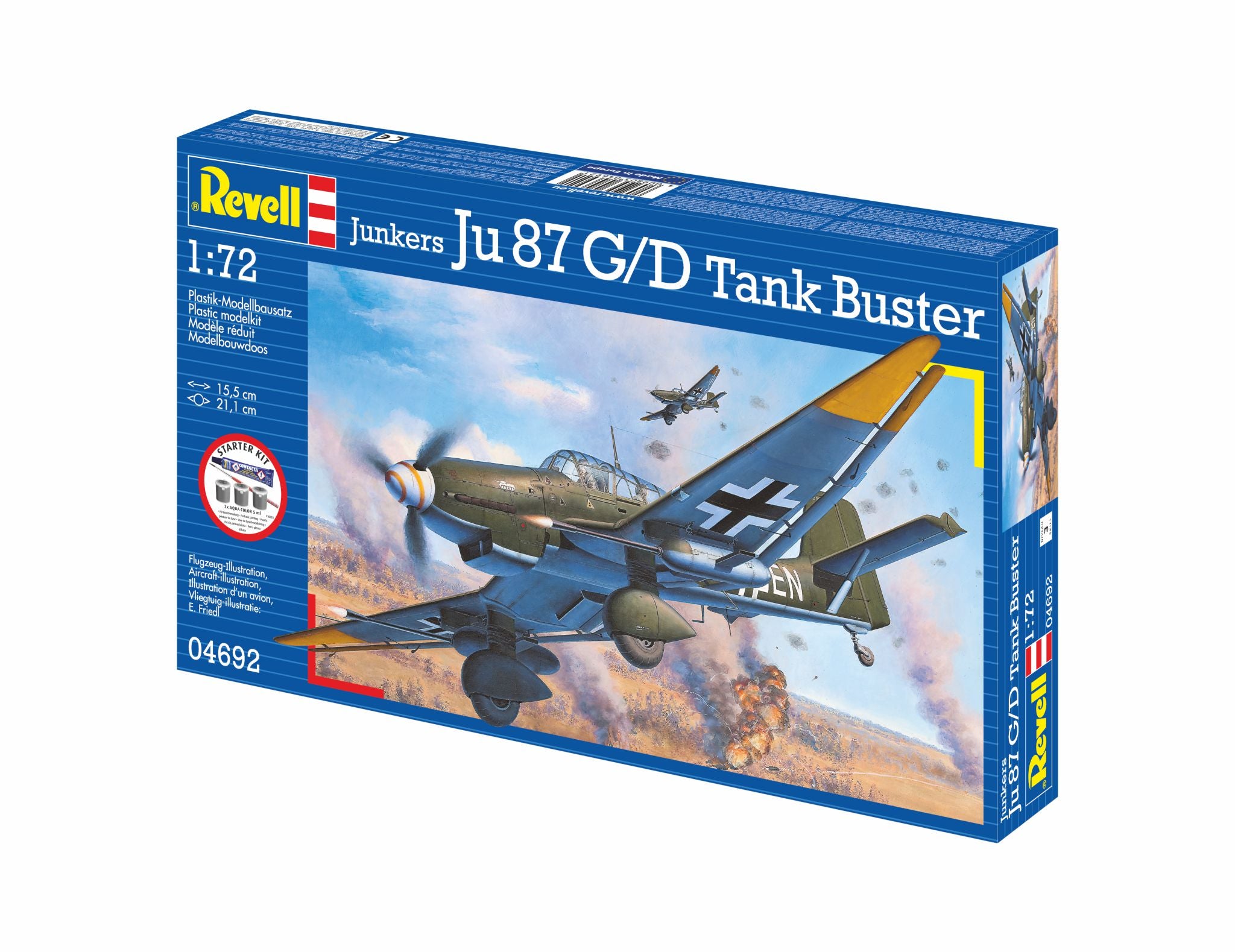 STARTER KIT JUNKERS JU87 G/D TANK BUSTER - REVELL (RV74692)