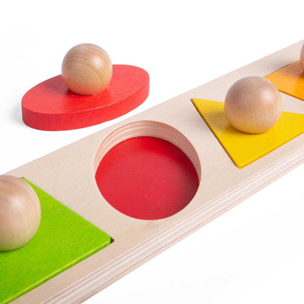 TABLITA DIN LEMN - POTRIVESTE FORMELE - BIGJIGS TOYS (BB040)