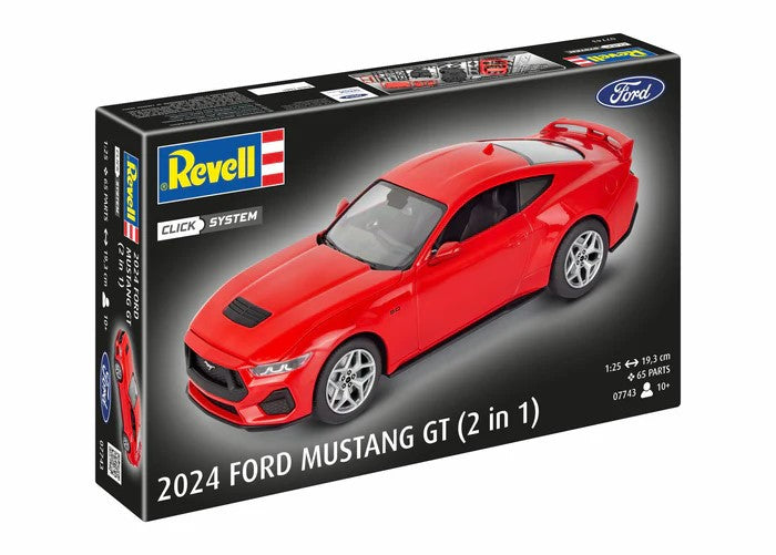 AUTOMACHETA 2024 FORD MUSTANG GT (CLICK SYSTEM) - REVELL (RV07743)