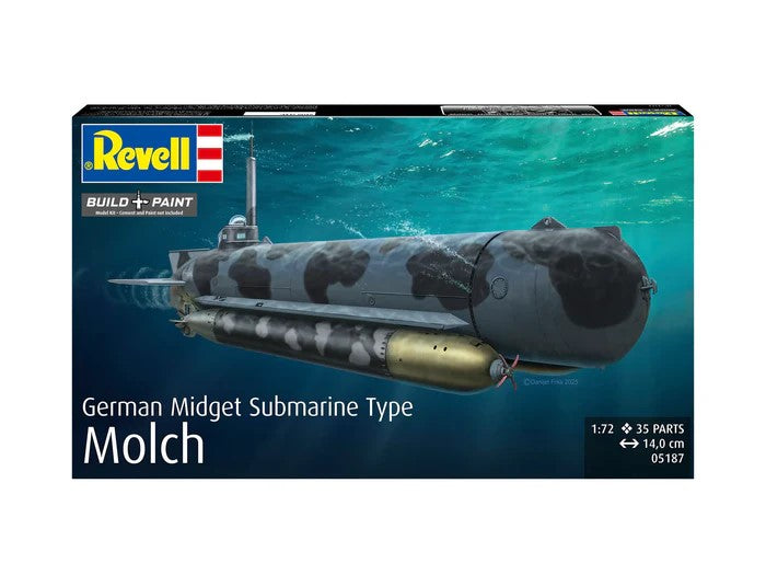 NAVOMODEL GERMAN MIDGET SUBMARINE TYPE MOLCH - REVELL (RV05187)