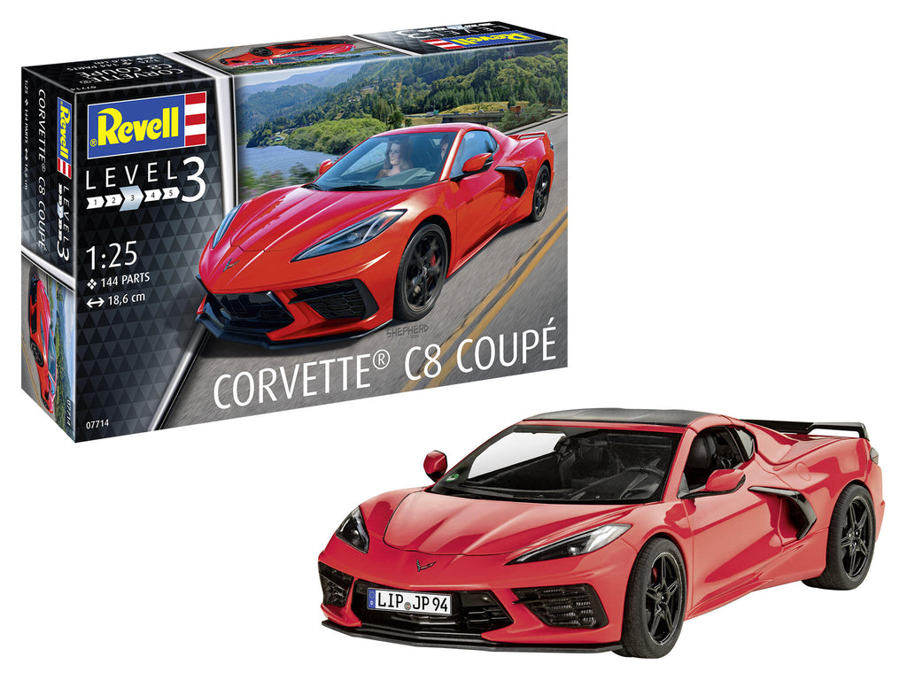 SET MACHETA CORVETTE C8 COUPÉ - REVELL (RV07714)