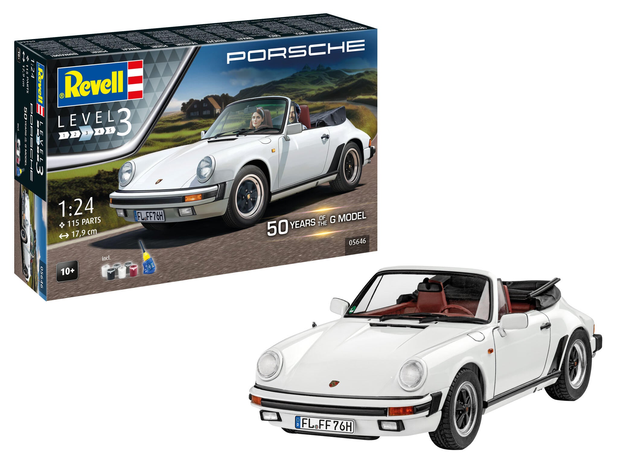 SET ANIVERSAR 50 ANI PORSCHE 911 G-MODEL CABRIO - REVELL (RV05646)