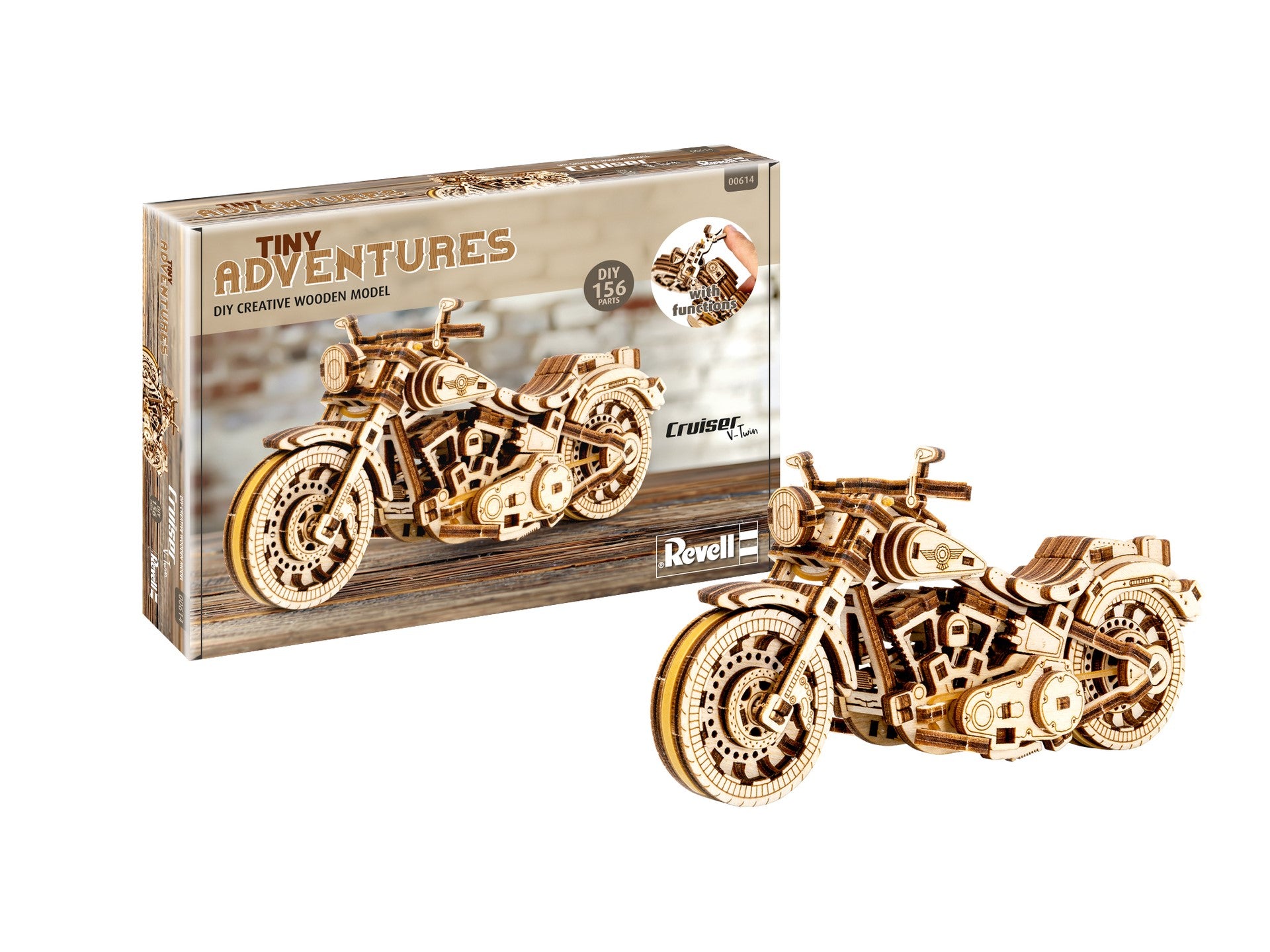 LUME MINIATURALA DE LEMN CRUISER V-TWIN - REVELL (RV00614)