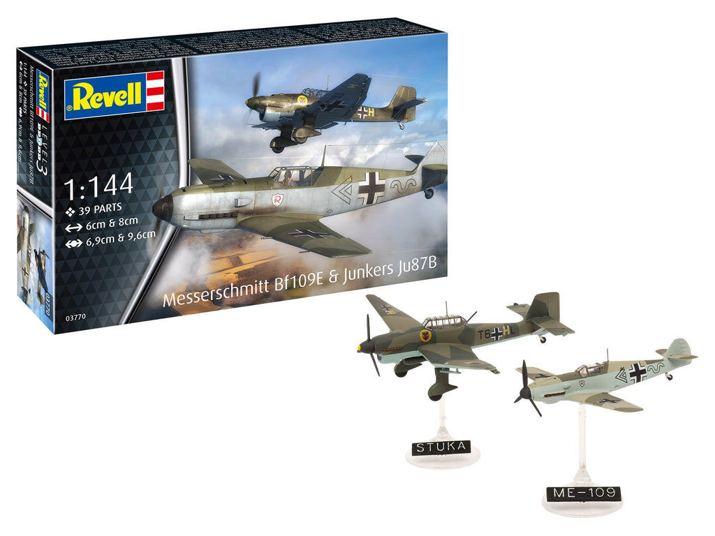 AEROMODEL MESSERSCHMITT BF109E SI JUNKERS JU87B STUKA - REVELL (RV03770)