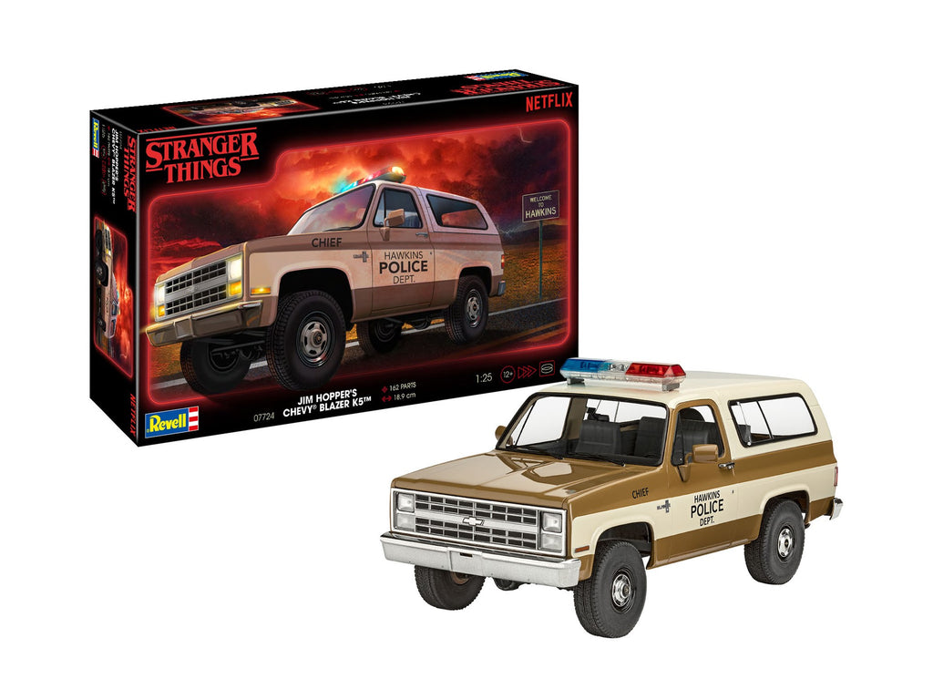 AUTOMACHETA 1985 CHEVROLET K5 BLAZER: STRANGER THINGS - REVELL (RV07724)