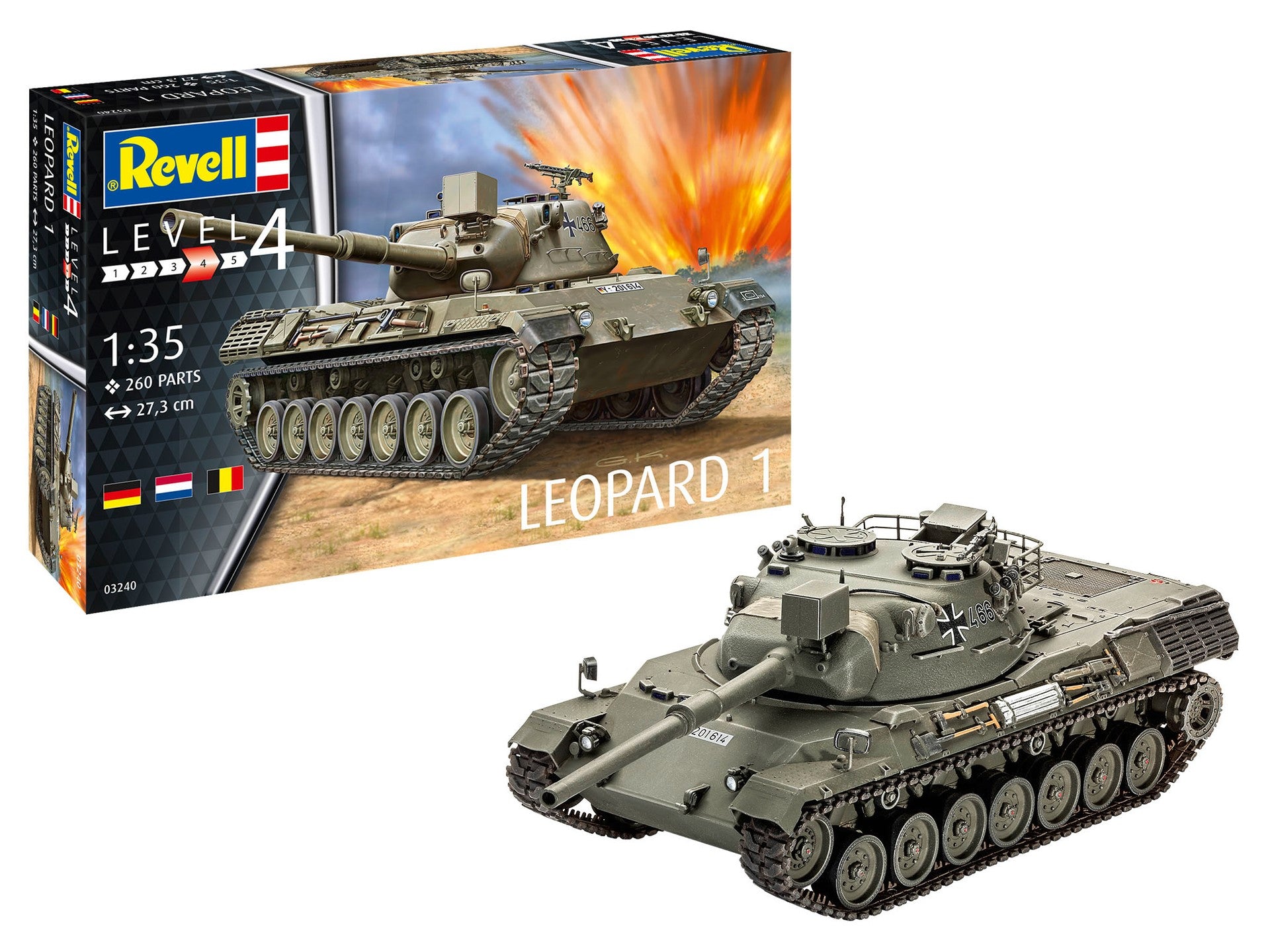 MACHETA MILITARA TANC LEOPARD 1 - REVELL (RV3240)