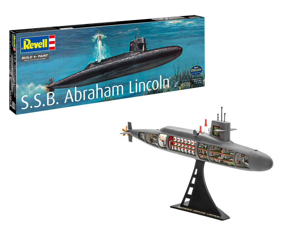 NAVOMODEL S.S.B. ABRAHAM LINCOLN WITH INTERIOR - REVELL (RV05185)