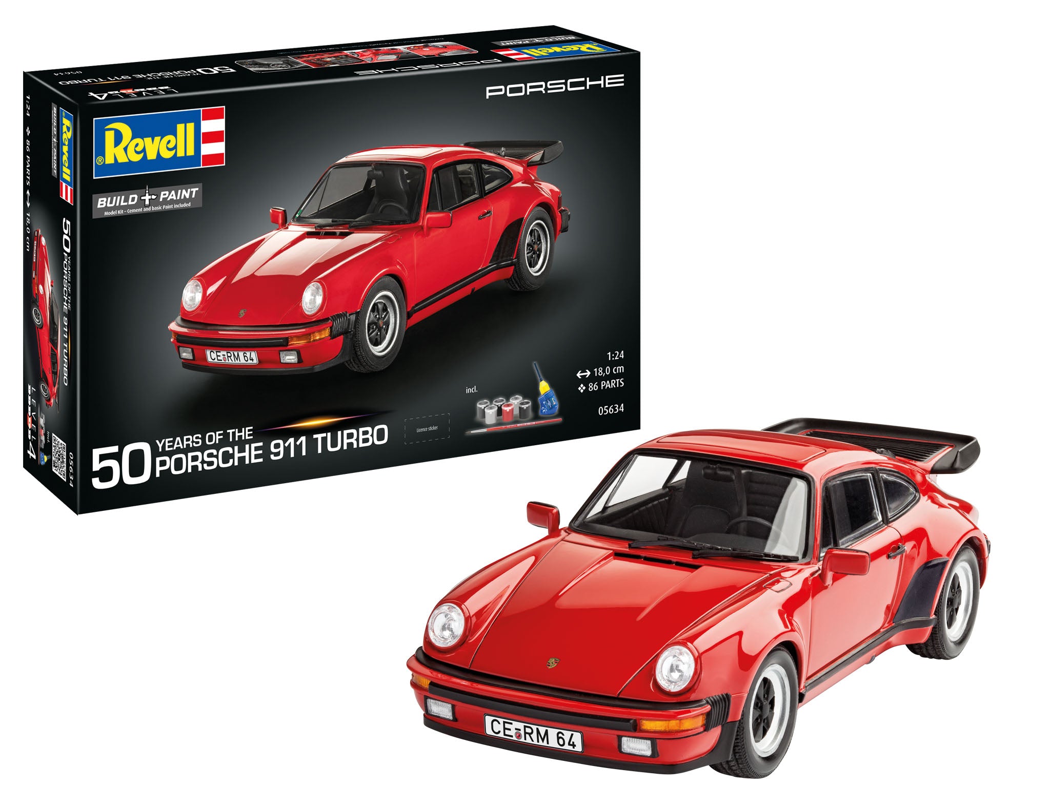 SET ANIVERSAR 50 ANI PORSCHE 911 TURBO - REVELL (RV05634)