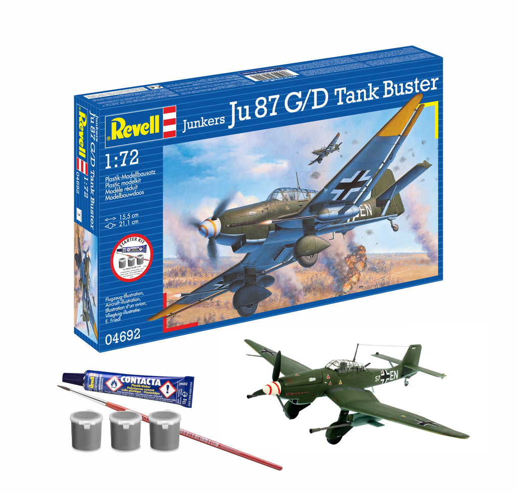 STARTER KIT JUNKERS JU87 G/D TANK BUSTER - REVELL (RV74692)