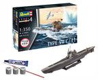 STARTER KIT GERMAN SUBMARINE TYPE VII C/41 - REVELL (RV75154)