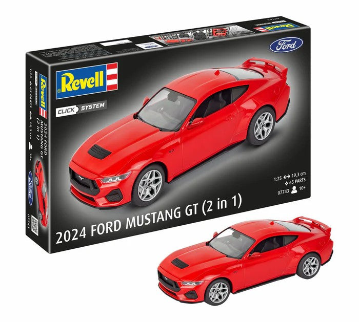 AUTOMACHETA 2024 FORD MUSTANG GT (CLICK SYSTEM) - REVELL (RV07743)