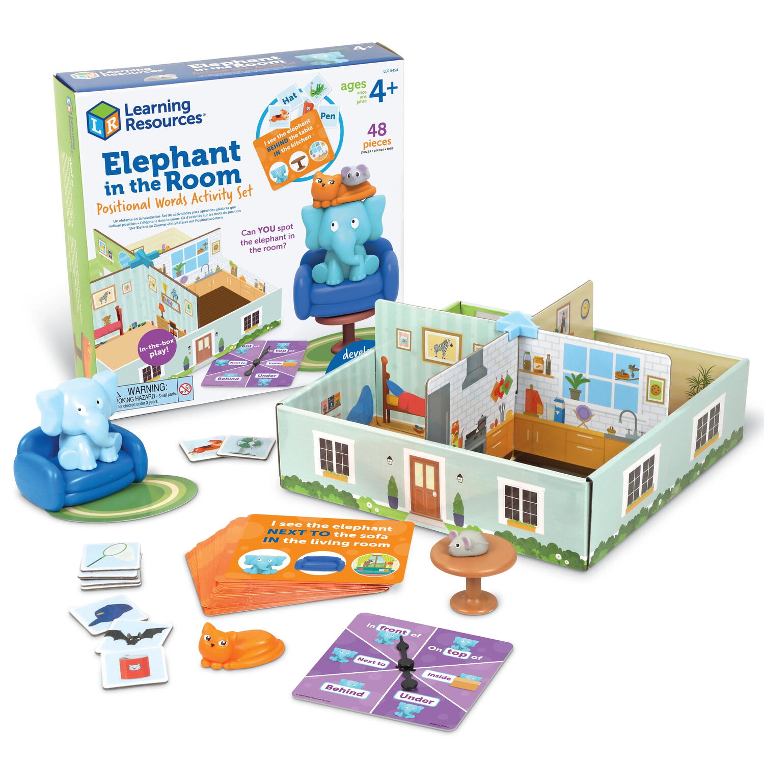 SET ACTIVITATI RELATII SPATIALE - ELEFANTUL DIN CAMERA - LEARNING RESOURCES (LER5454)