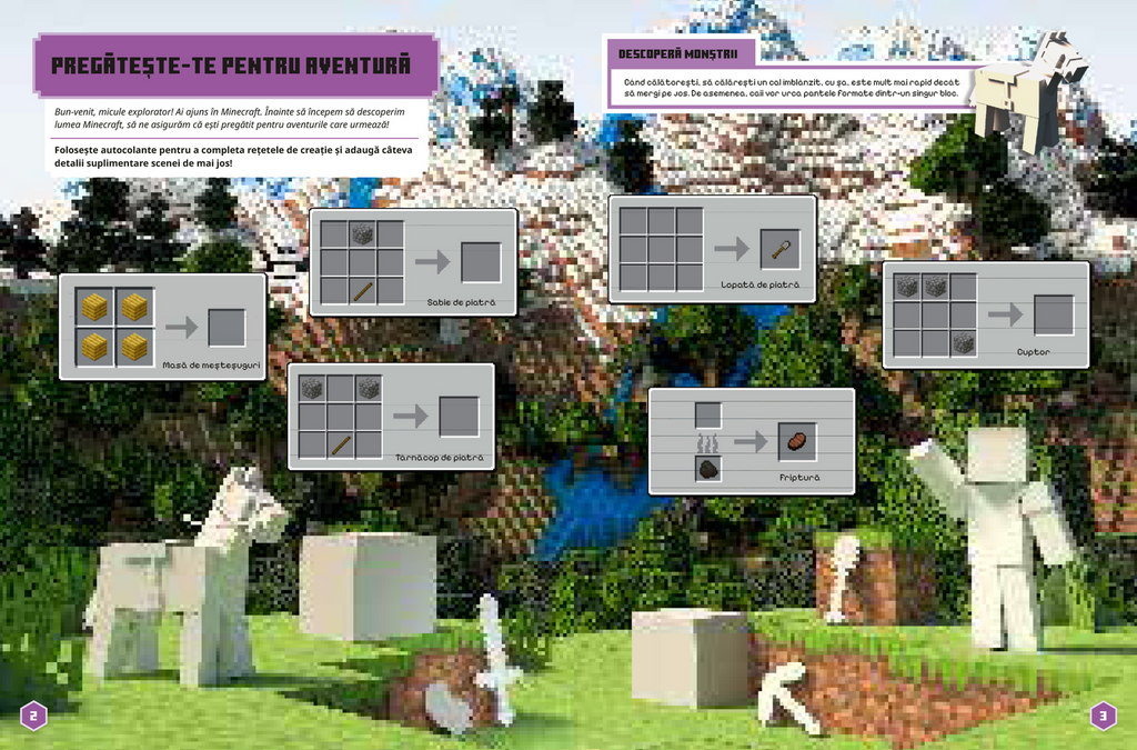 MINECRAFT - HABITATE: AVENTURA CU AUTOCOLANTE - DPH (978-606-048-836-1)