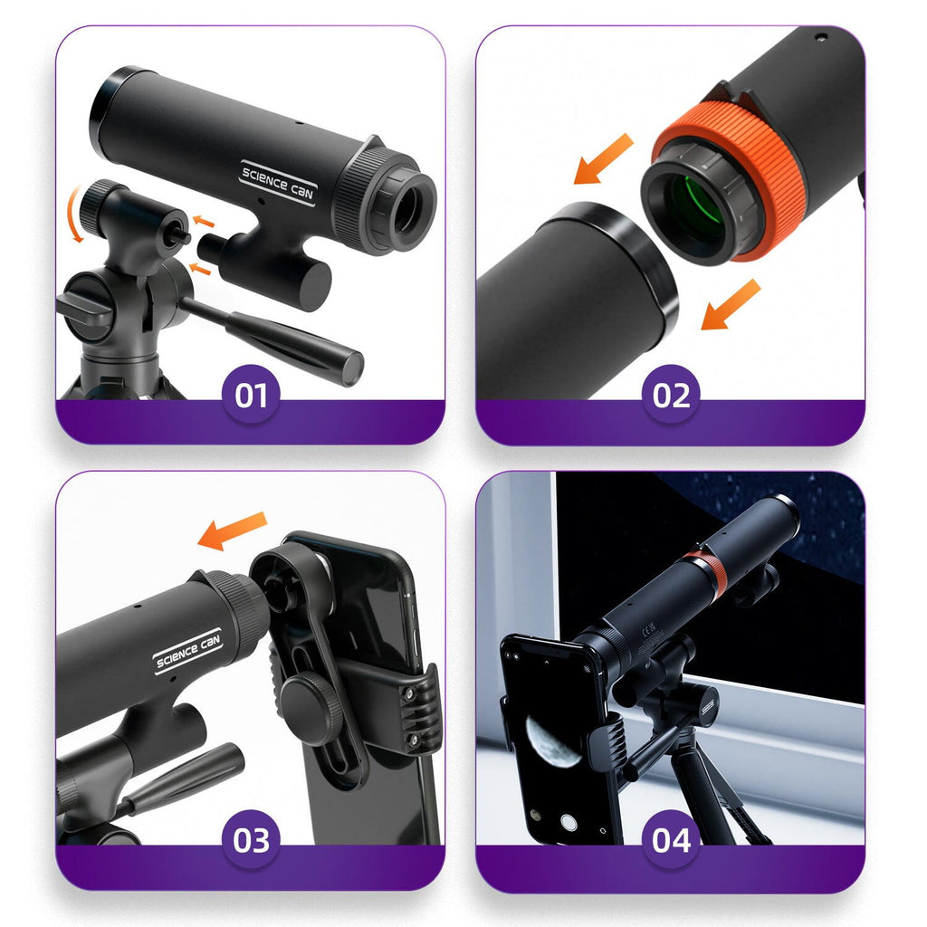 TELESCOP MULTIFUNCTIONAL 3 IN 1 - SCIENCE CAN (1601052024ig0002)