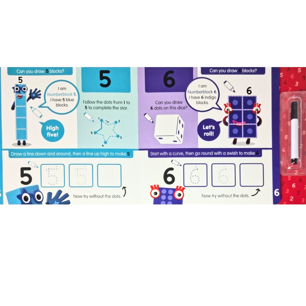 CARTICICA SCRIU SI STERG NUMBERBLOCKS 1-10 - NUMBERBLOCKS (9781782269540)