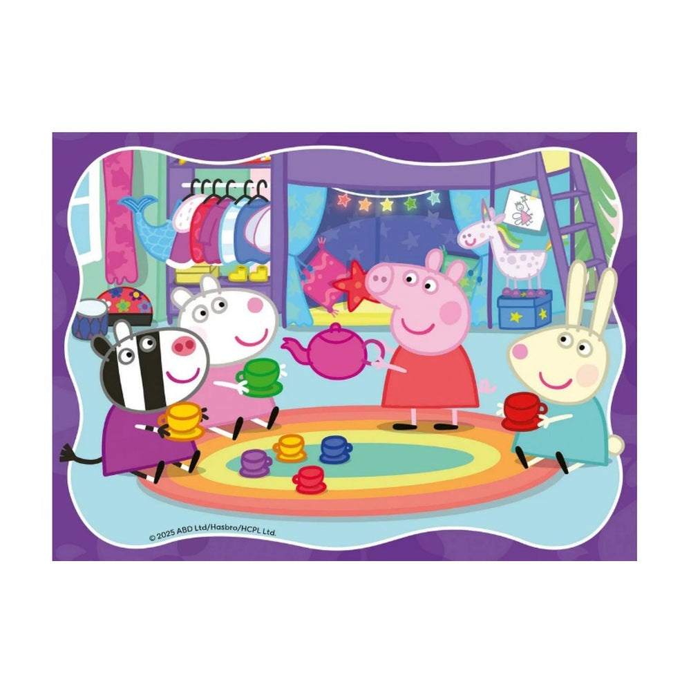PUZZLE PEPPA PIG 4 PUZZLE IN CUTIE 12 16 20 24 PIESE - RAVENSBURGER (RVSPC04104)