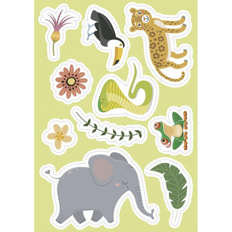 CARTE DE ACTIVITATI CU ABTIBILDURI - JUNGLA - SASSI (978-88-303-1328-6)