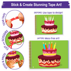 SET CREATIV - COLORAM CU BENZI DECORATIVE WASHI - CHALK AND CHUCKLES (CCPPL111)
