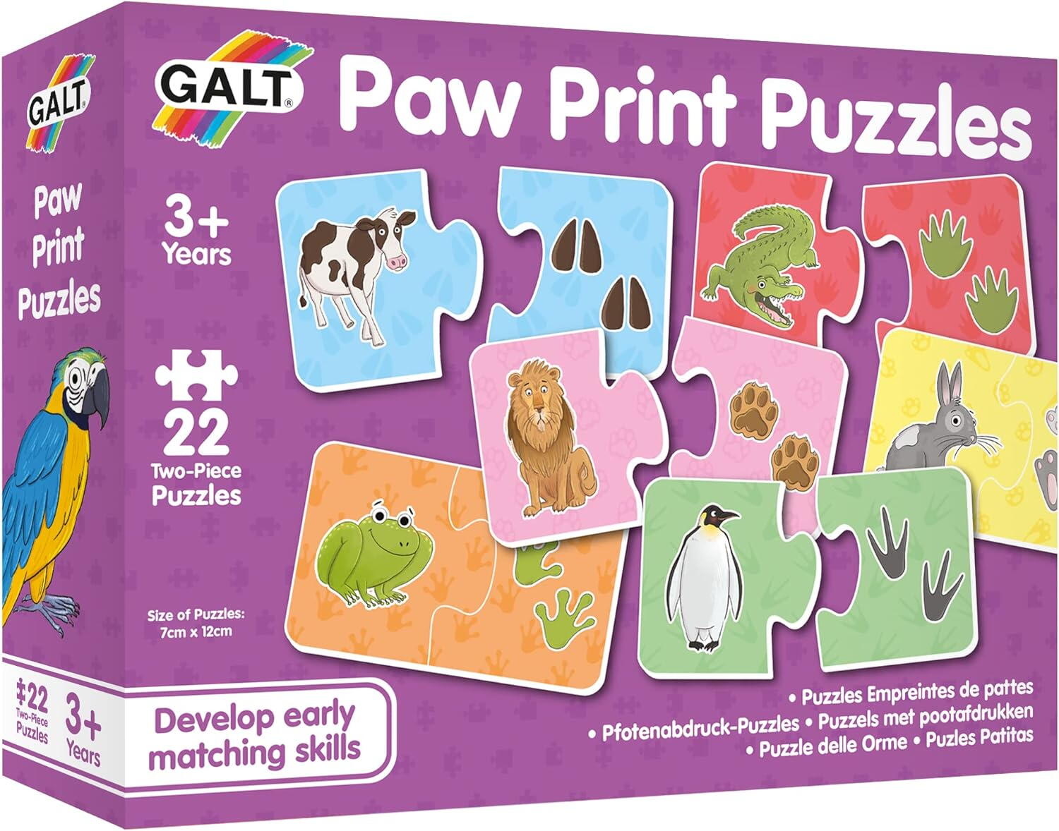 ASSOCIATION PUZZLE - ANIMALS AND THEIR TRACES - GALT (1005542)