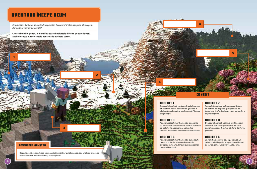 MINECRAFT - HABITATE: AVENTURA CU AUTOCOLANTE - DPH (978-606-048-836-1)