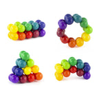 ANTI-STRESS SENSORY TOY - RAINBOW BALLS - KEYCRAFT (NV595)
