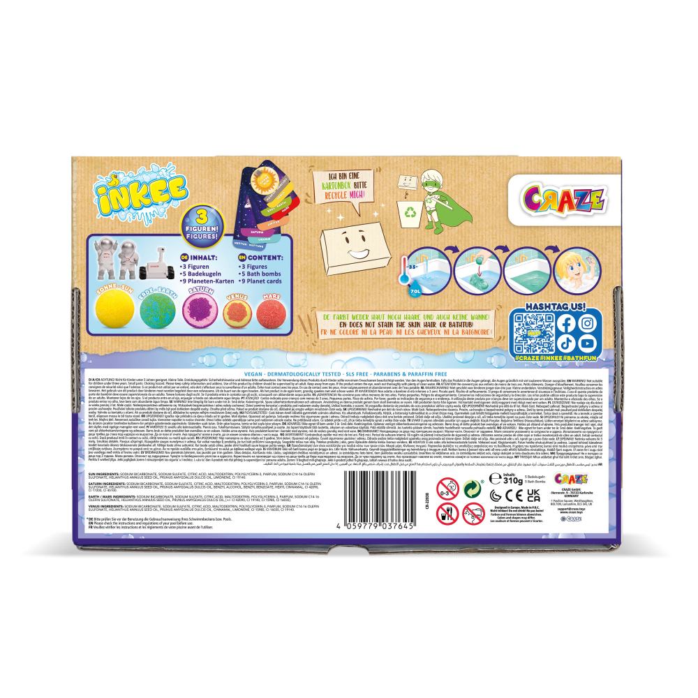 SET 5 BILE DE BAIE INKEE SISTEMUL SOLAR SI 3 SURPRIZE - CRAZE (CRZ37645)