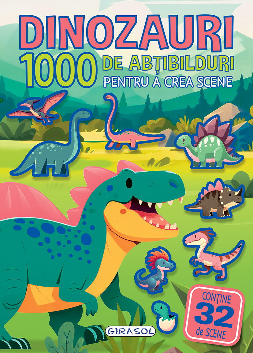 1000 DE ABTIBILDURI  - DINOZAURI - GIRASOL (978-606-024-441-7)