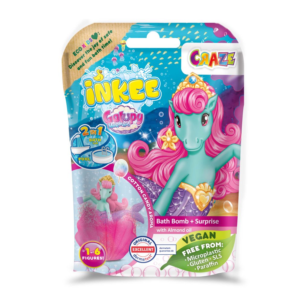 BATH BALL WITH SURPRISE MERMAID GALUPY - CRAZE (CRZ39854)