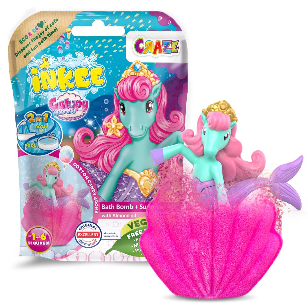 BATH BALL WITH SURPRISE MERMAID GALUPY - CRAZE (CRZ39854)