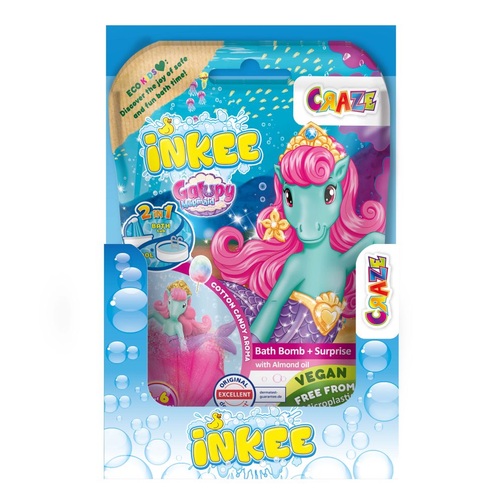 BATH BALL WITH SURPRISE MERMAID GALUPY - CRAZE (CRZ39854)