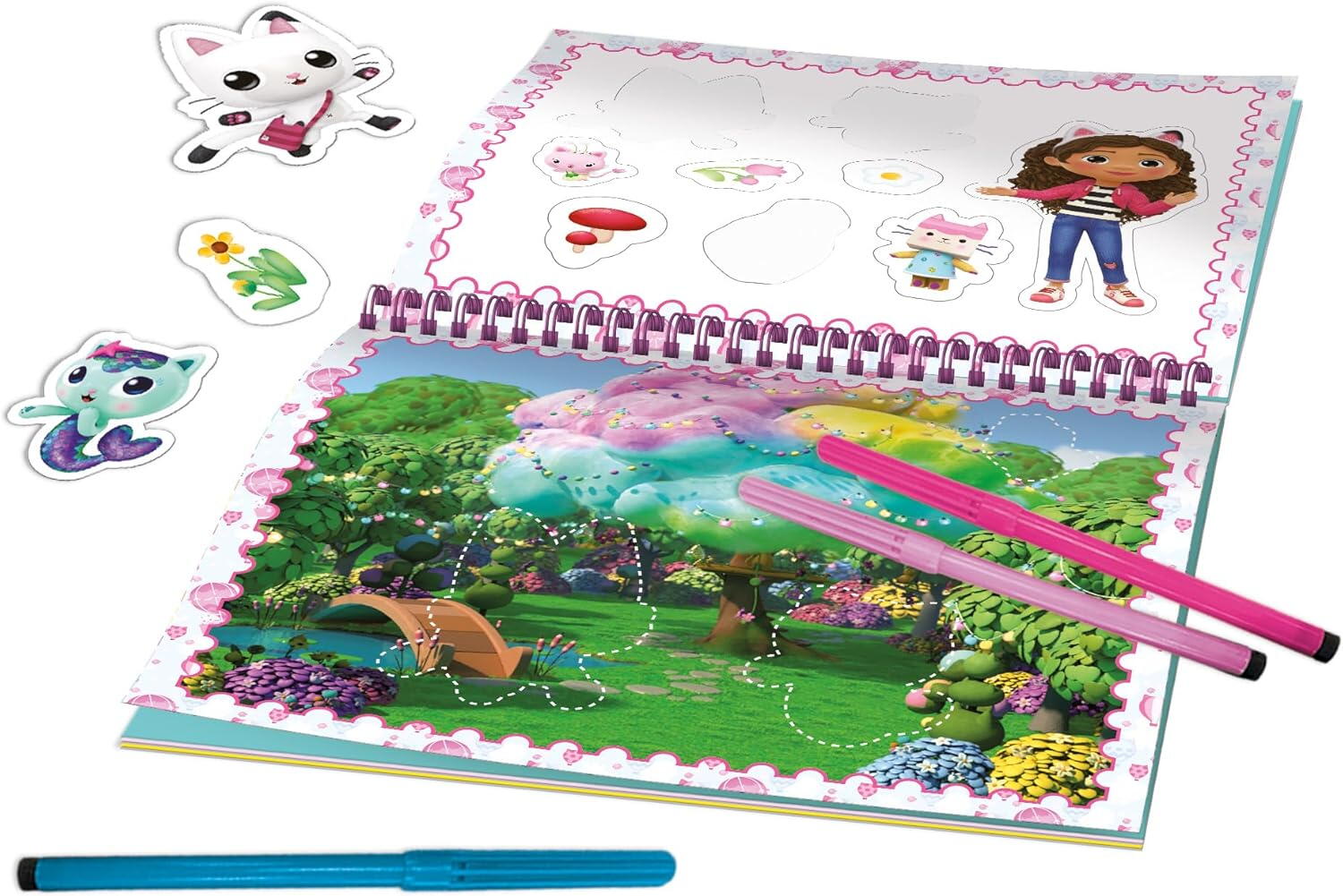 COLORING &amp; DRAWING SET - GABBY'S DOLLHOUSE - LISCIANI (L13041)