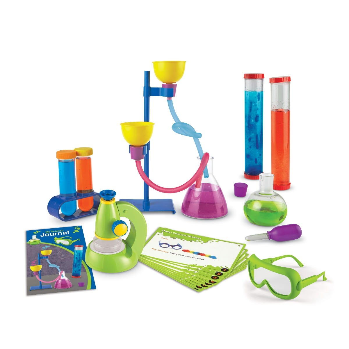 SET DE STIINTA PRIMAR DELUXE CU MICROSCOP - LEARNING RESOURCES (LSP0826-UK)